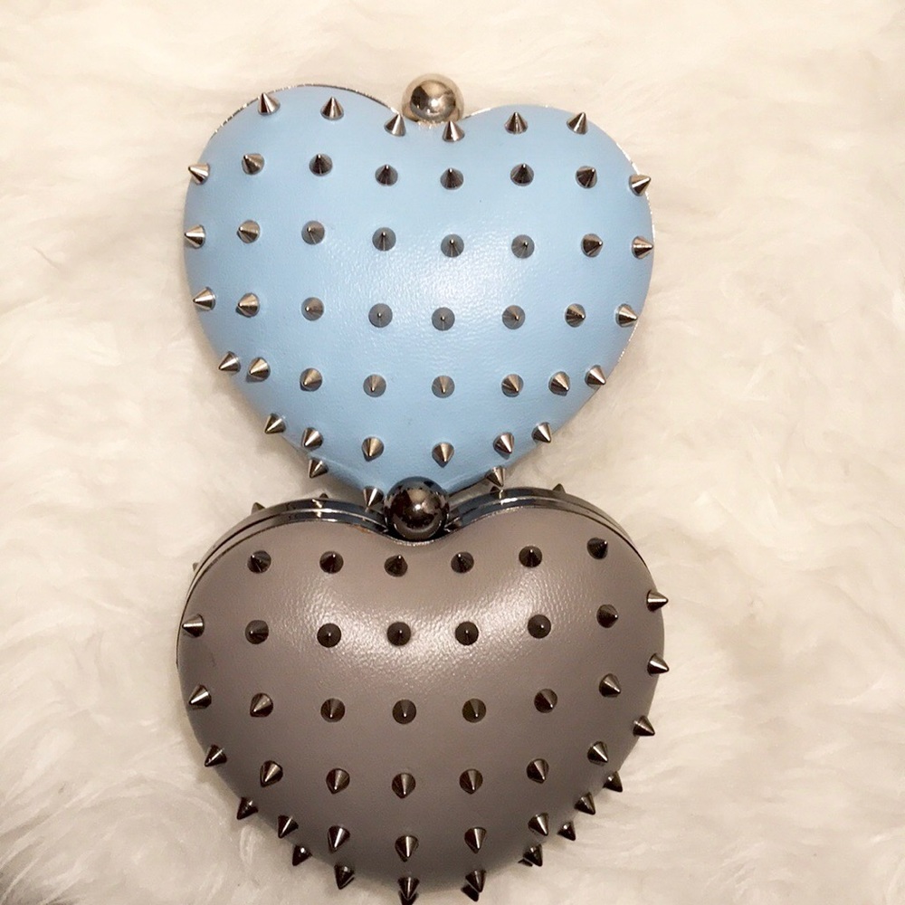 Mata Hari By Melody Ehsani Spiked Heart Clutch